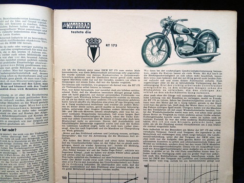 Das motorrad 1954 dkw rt - motorrad, 23/1954,