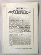 Stakeout / Stakeout 2 - VHS-Info - Richard Dreyfuss - John Badham - Presseheft