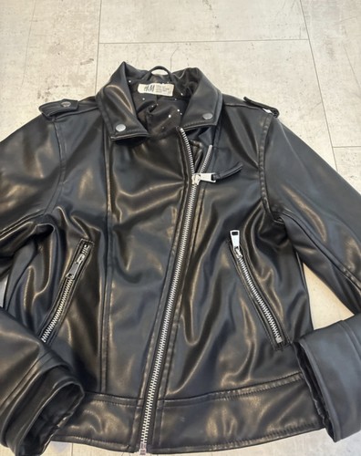 Leder kunstleder bikerjacke - leder,