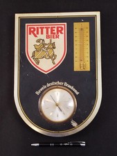 Dortmunder Ritter Bier - altes seltenes Brauerei Werbeschild - Wetterstation