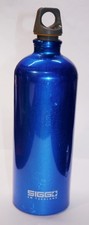 Sigg Switzerland Alu Trinkflasche 1 Liter blau