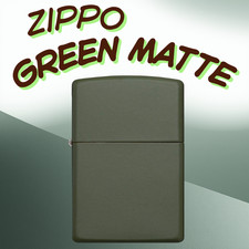 Zippo Green Matte Feuerzeug