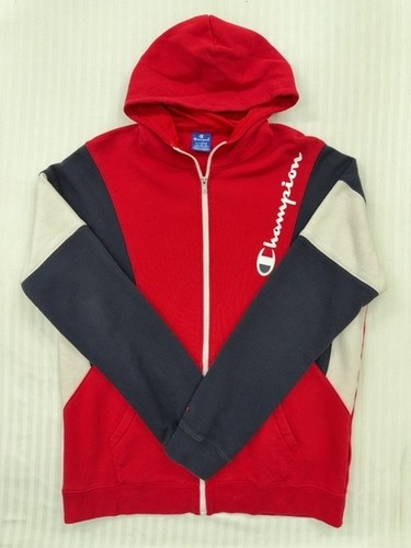 Champion red color - block, zip