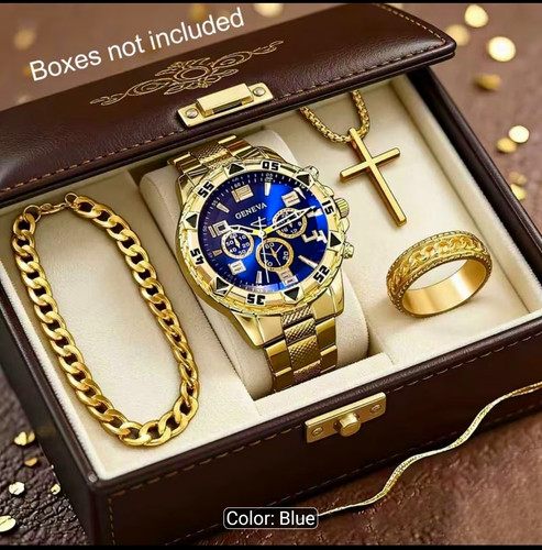 Herren armbanduhr set gold - armbanduhr,