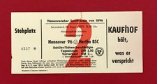 Fußball Eintrittskarte Hannover 96 - Hertha BSC Berlin 1971   ( 60093
