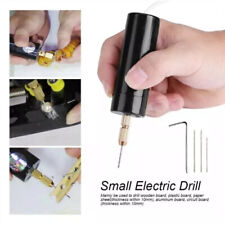 DC 5V Micro Mini Elektrische Handbohrmaschine USB Drill mit 3 Spiralbohrer DIY