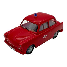 Brekina Trabant 601 Zivilverteidigung DDR rot H0 Modellauto 1:87 mit Blaulicht