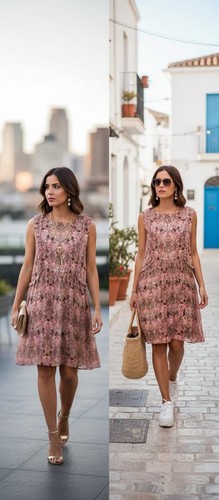 Women hallhuber dress - dress, pink