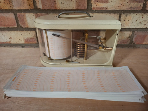 Vintage lambrecht barograph - lambrecht,