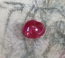 1 Rubin rund Cabochon 0,59 ct