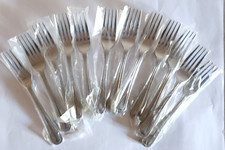 12 x MONOGRAM EDELSTAHL SPEISEGABELN BESTECK - NEU