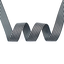 Webband Streifen schwarz /