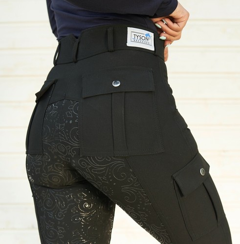 Reithose grip cargo - reithose, blau