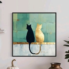 Abstrakte tiere blattgold - abstrakte,