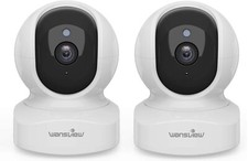 2x Wansview Q5 IP Kamera Camera innen indoor 2K Wifi Überwachungskamera 2,4GHz
