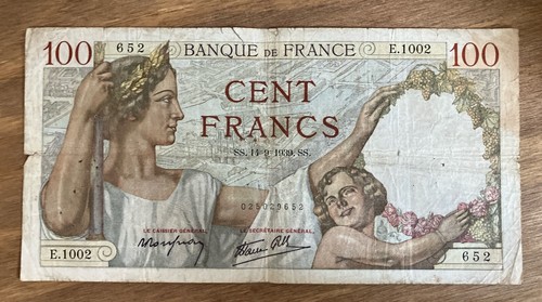 Frankreich banknote 100 - banknote.,
