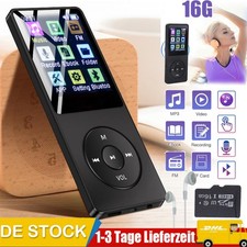 Bluetooth MP3 MP4 Player LCD Display HiFi Bass Musik Spieler FM Radio Audio 16GB