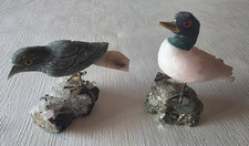 2 x Edelstein Vögel  aus Brasilien