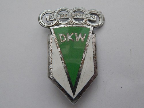 Auto union dkw - union, abzeichen