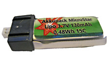 2x Lipo 3,7V 130mAh 15C Akkupack MicroStar - #140161 Micromodelle Wave 00 5220