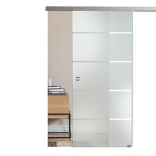 Komplettset Glasschiebetür konfigurierbar mit slimline System SoftStop SoftClose