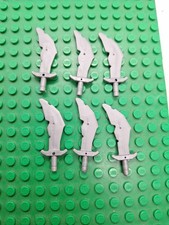 6x Lego Waffe, Schwert Silber 60752, Ritter, Herr der Ringe, Ninjago