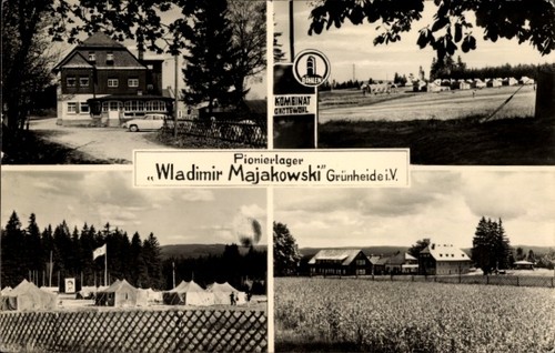 Grünheide auerbach im - ak,