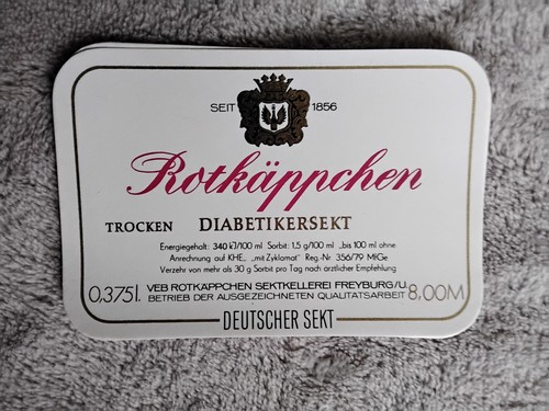 Ddr etiketten veb - veb, rotkäppchen
