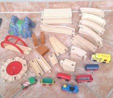 Holzeisenbahn Großes Paket Auch Brio