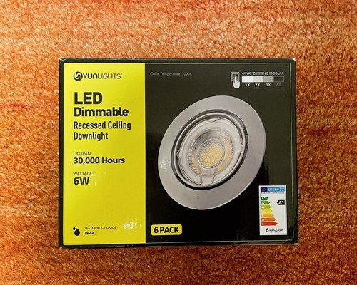 Led einbauspots downlight - 6x,