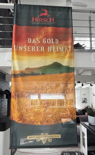 Fahne hirsch brauerei - hirsch,