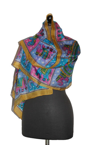 Schal seidentuch silk scarf - seidentuch,