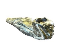 Pfeife Stein geschnitzt Gesicht Kopf Schamanenpfeife Steinpfeife L 10 cm 53082