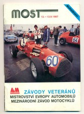 Programmheft Motorsport MOST 1987 mit orginal Nennungsformolar SELTEN!