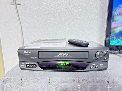 Vhs vcr tevion 9080 mit - md,