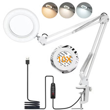 Glas Lupe Schreibtischlampe