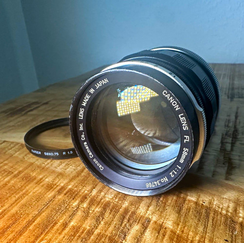 Canon 58mm 2 objektiv - fl, f/1,2