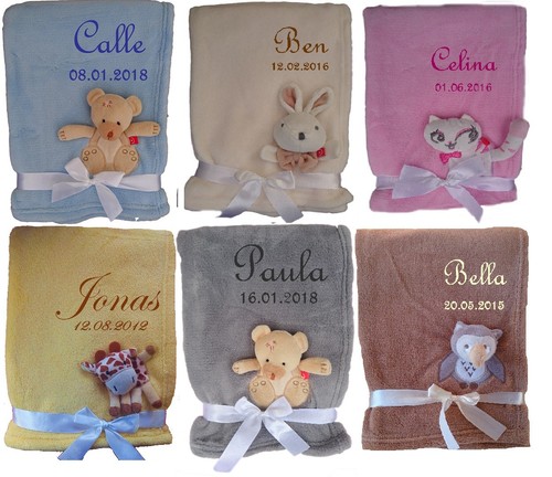 Kuschlige babydecke weich - 3d,