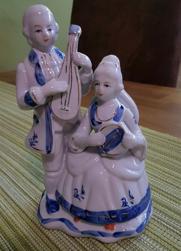 Vintage figur musizierendes - figur,