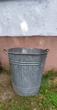 Mülleimer Zink Eimer Behältnis verzinkt