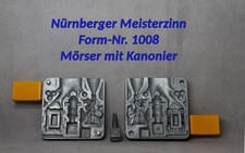 Nr.1008 - Nürnberger Meisterzinn, Mörser -  Zinngießform, Zinngußform, Zinnfigur