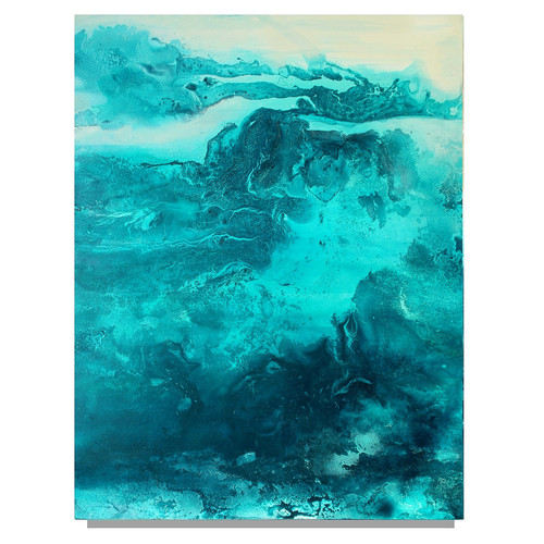 Türkis abstrakt malerei kunst - abstrakt,