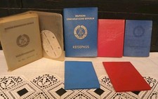 Wehrdienstausweis + Erkennungsmarke, Reisepass, Personalausweis, DSF, FDGB DDR