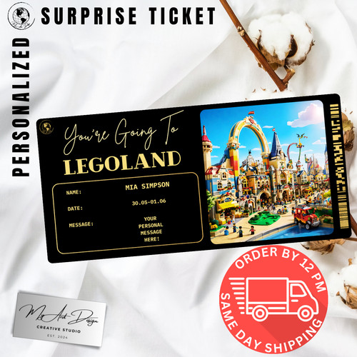 Legoland ticket personalized - ticket,