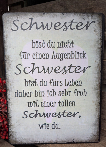 Kleines dekoschild - ❤️,