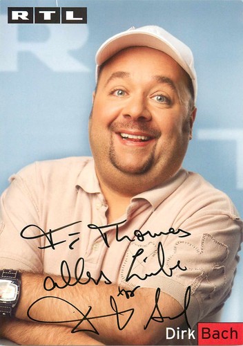 Autogramm dirk bach tv - autogramm,