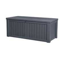 Kissentruhe Rockwood Gartentruhe Kissenbox Truhenbank Gartenbank Box Keter