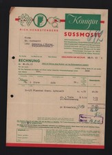 ERFURT, Rechnung 1943, Rich. Hengstenberg Königin Süssmoste