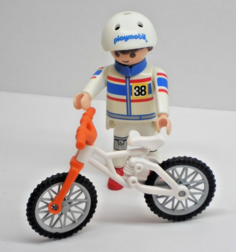 Sportler mit mountainbike - mit,