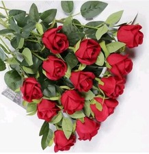 Künstliche Rosen Rot 15er Set